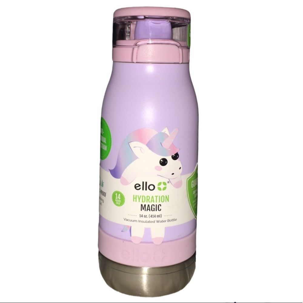 Ello 14oz Stainless Steel Emma Water Bottle Leak Proof & Yuck Free